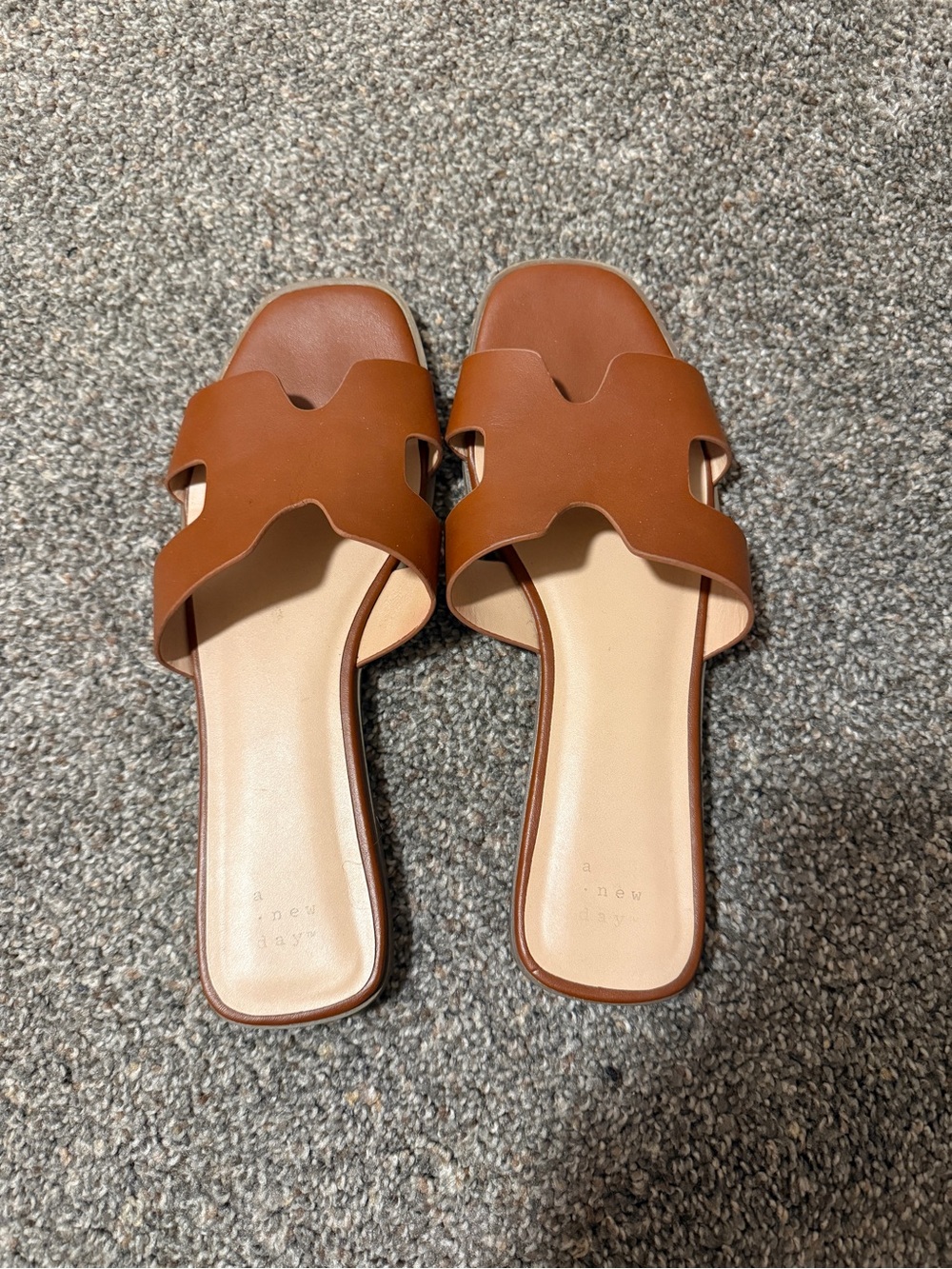 Target’s A New Day Women’s Brown Flats Slide Sandals
